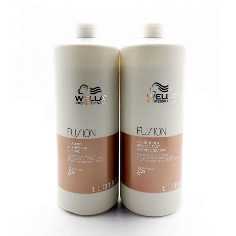 Wella Fusion Intense Repair Shampoo, Conditioner Liter Duo set